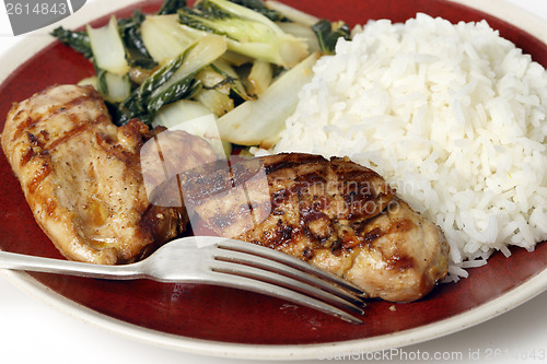 Image of soy marinaded chicken breast meal