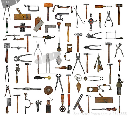 Image of vintage tools collage