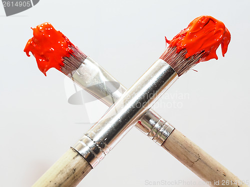 Image of Two paintbrushes