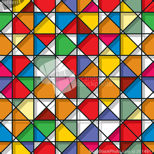 Image of Stained glass seamless pattern