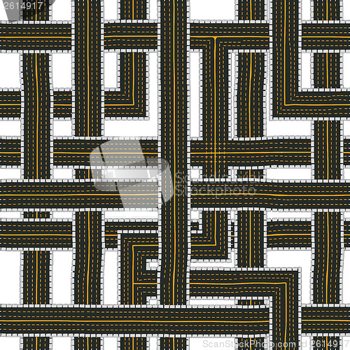 Image of Seamless road pattern