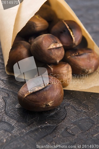 Image of Delicious roasted chestnuts