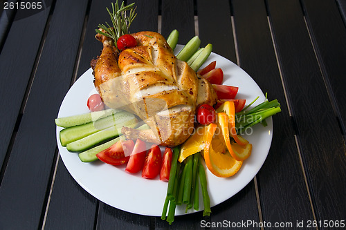 Image of Grilled chicken on the plate