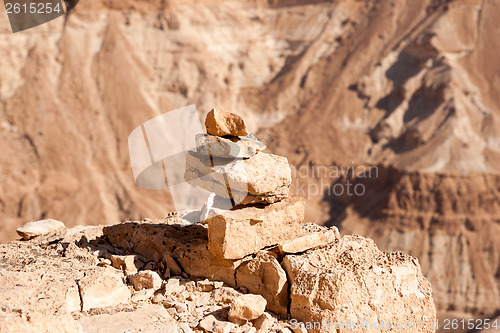 Image of Mountains in stone desert nead Dead Sea