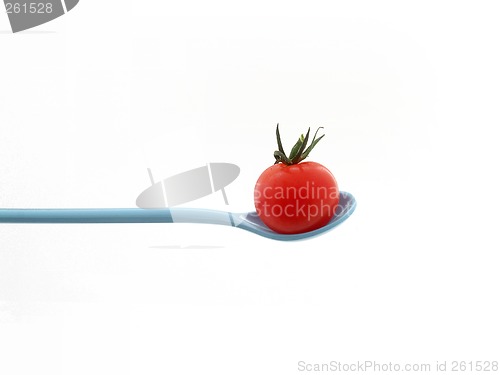 Image of Tomato on a spoon