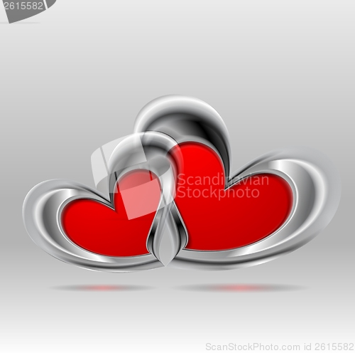 Image of Valentines Day bright colorful background