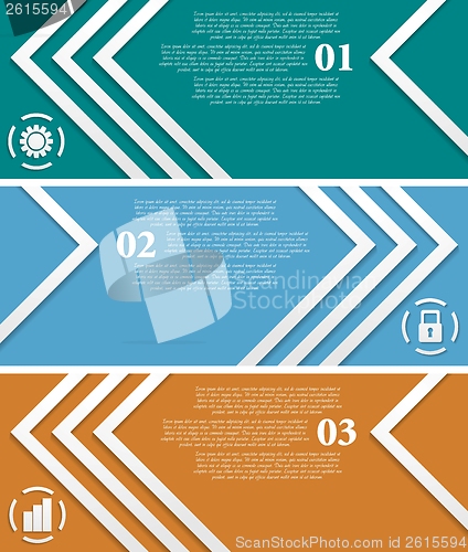 Image of Bright infographic vector tech banners