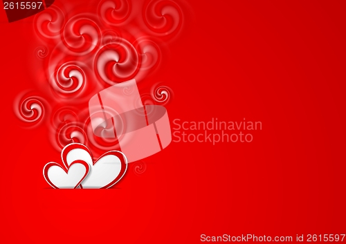 Image of Valentines Day bright vector background