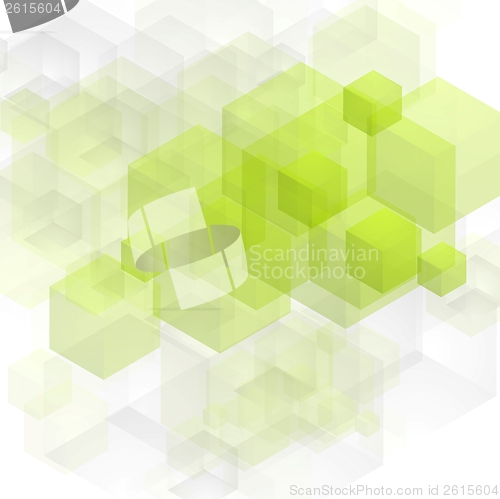 Image of Bright green tech vector design