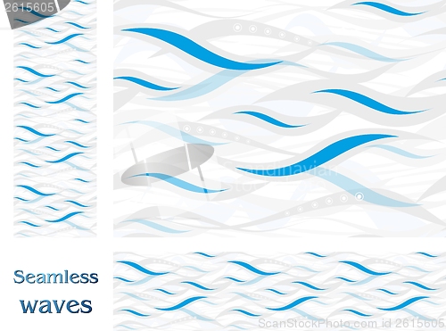 Image of Wavy vector seamless pattern design