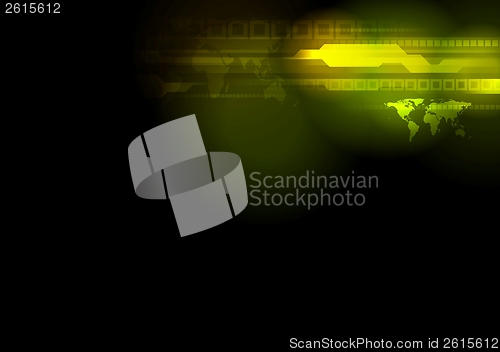 Image of Bright abstract tech vector design