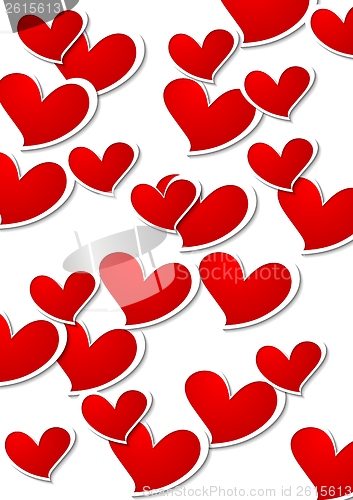 Image of Valentines Day bright vector background