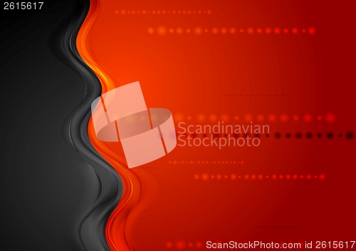 Image of Bright shiny wave vector background