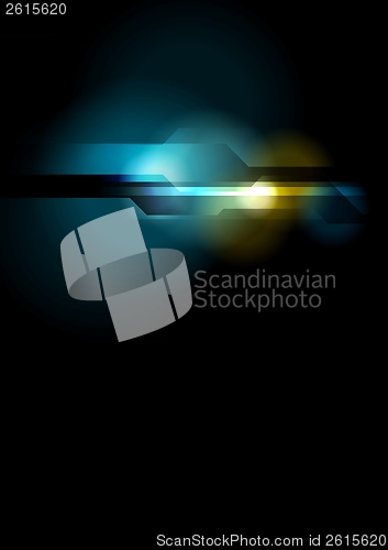 Image of Bright abstract tech vector design