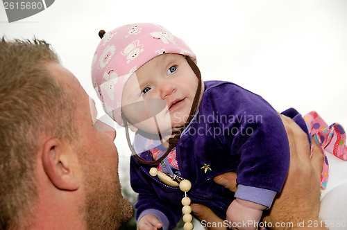 Image of Happy baby and father