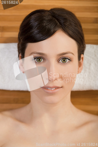 Image of Beautiful girl on a spa