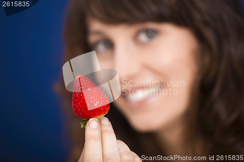 Image of Eating strawberries