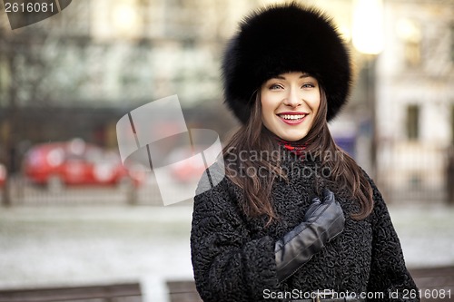 Image of Positive winter girl