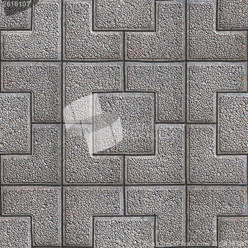 Image of Granular Paving Slabs. Seamless Tileable Texture.