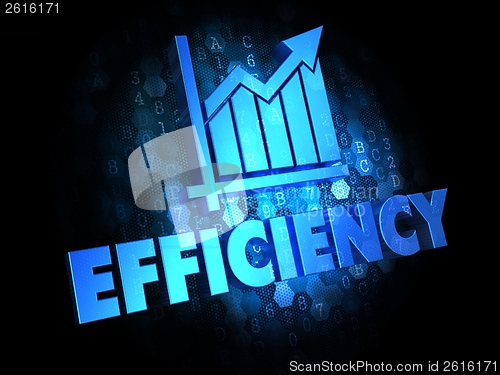 Image of Growth Efficiency Concept on Digital Background.