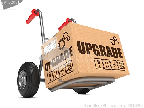 Image of Upgrade - Cardboard Box on Hand Truck.