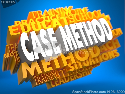 Image of Case Method on Yellow WordCloud.