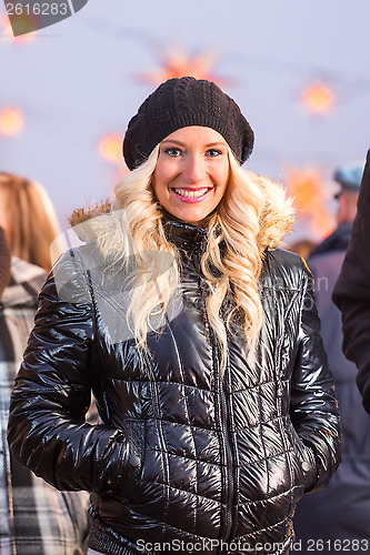 Image of Young on Christmas Market