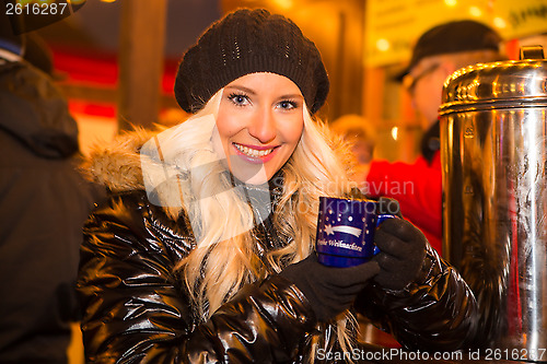 Image of Young on Christmas Market