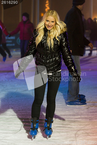 Image of Girl is ice skatin