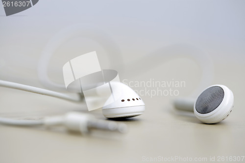 Image of Modern earphones