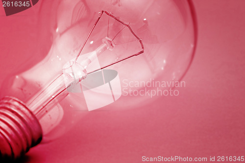 Image of Background with lit lightbulb