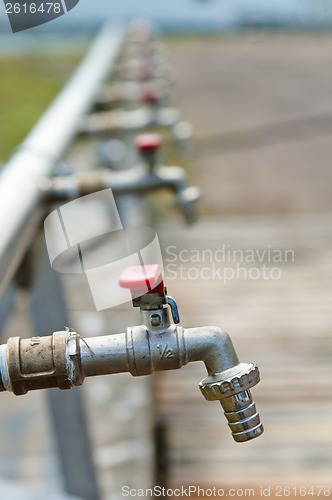Image of Water valves, close-up