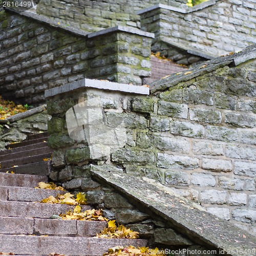 Image of Stone staircase leading up, close-up