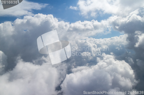 Image of Aerial sky and clouds