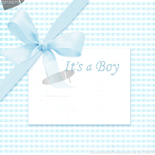 Image of Baby boy arrival card