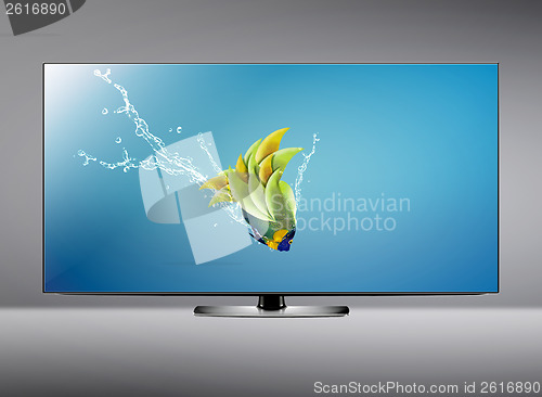 Image of LCD tv screen