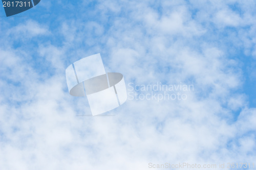 Image of Blue sky and clouds