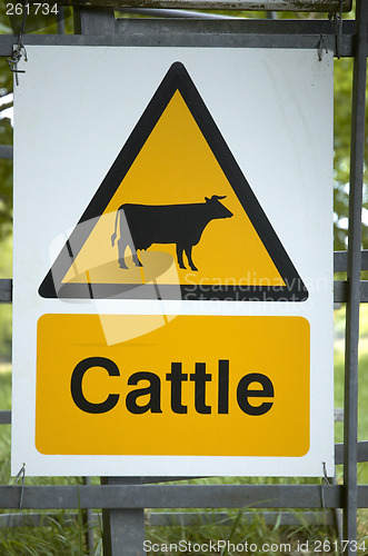 Image of Cattle sign