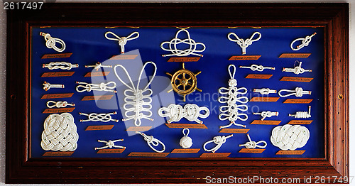 Image of A decorative collection of marine knots