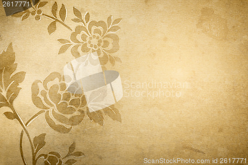 Image of grunge flower background