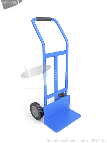 Image of Blue hand truck