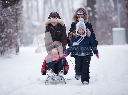 Image of Family snow fun