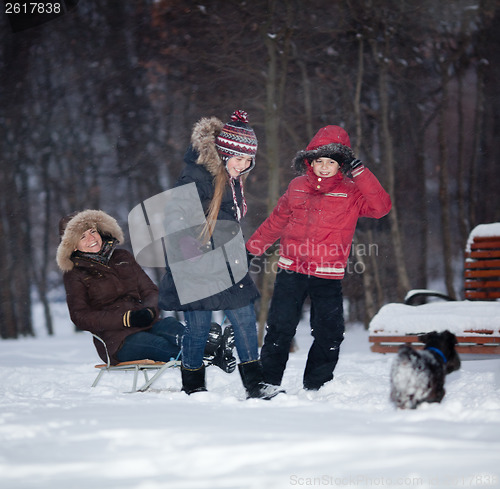 Image of Family snow fun