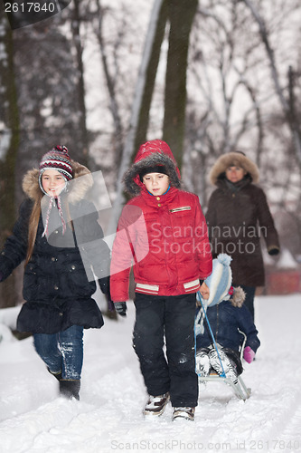 Image of Family snow fun