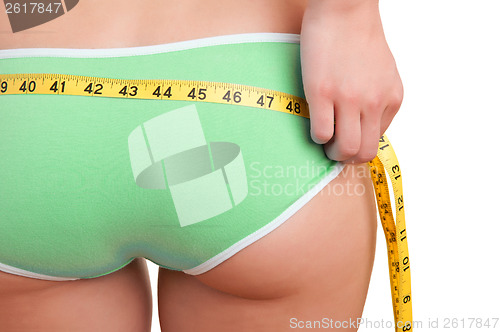 Image of Woman Measuring Her Waist