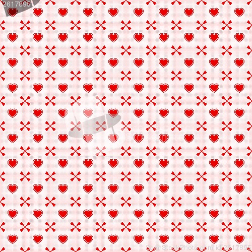 Image of Seamless hearts pattern
