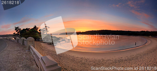 Image of Sunrise Balmoral Beach Panorama  Australia
