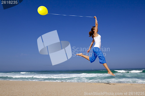 Image of Jumping with balloons