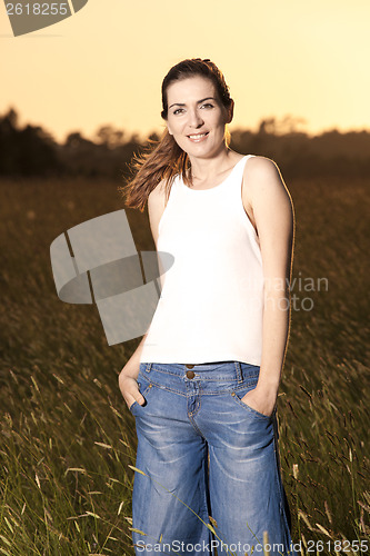 Image of Woman on a summer day