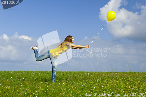 Image of Girl with a balloon